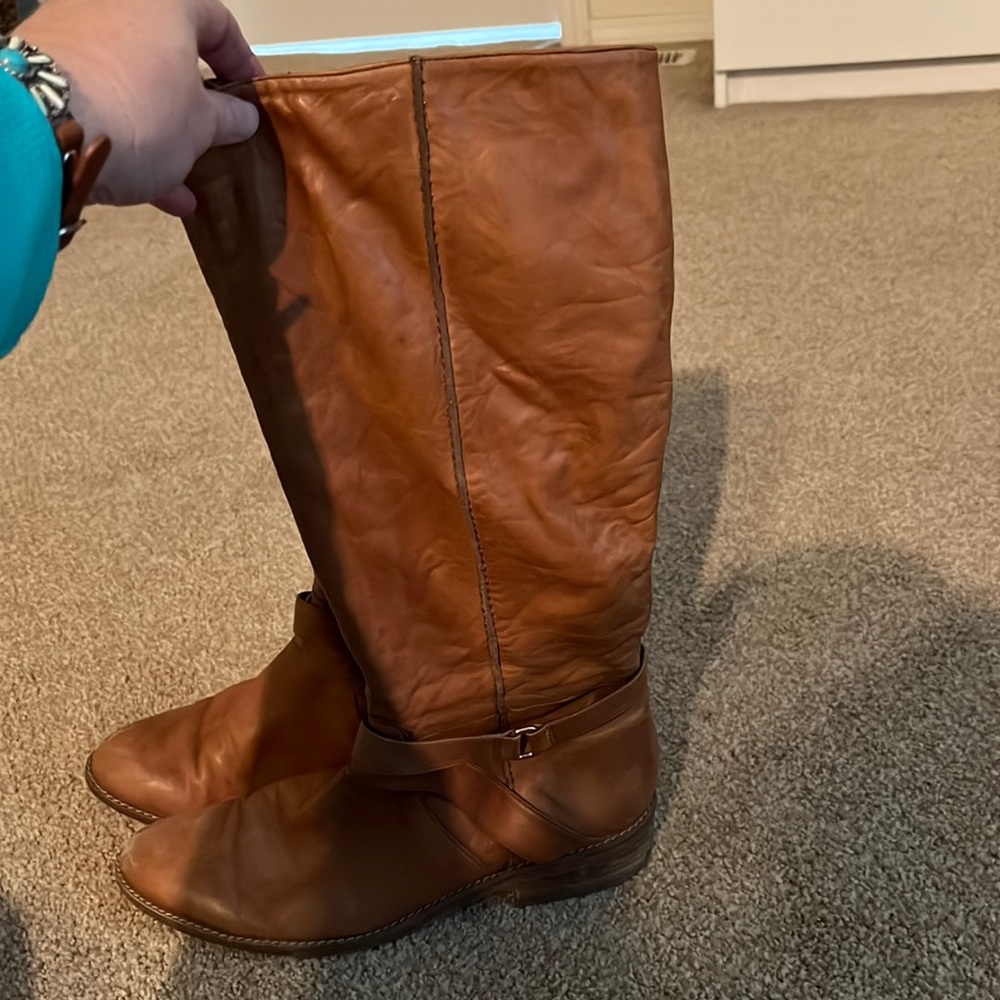 Jessica Simpson leather riding boots